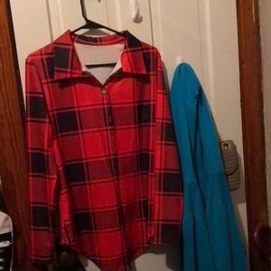 Women’s button down shirt.